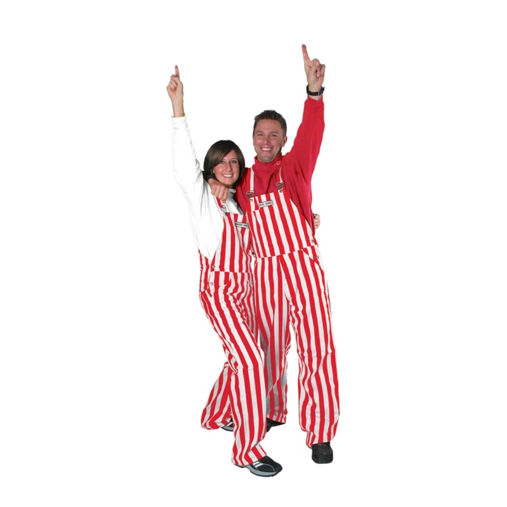 Game Bibs. Women’s size medium. Red and white. Wisconsin. Ohio State. Nebraska